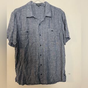 Toad&Co Taj Hemp Short-Sleeve Slim Shirt - Men's XL Grey
